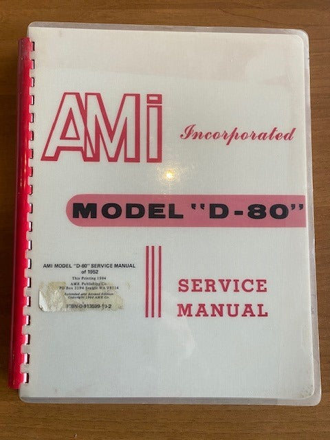 Ami Model D 80 manual