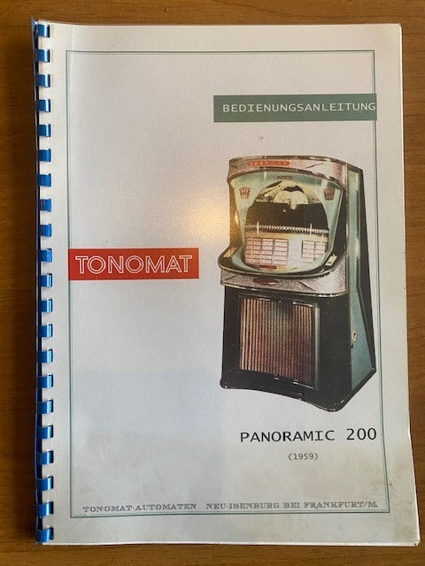 Thonomat Panaramic 200 manual